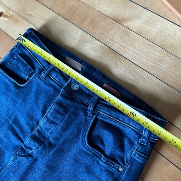 Anthropologie Pilcro Sz 28 The Icon Dark Wash Flare Denim Jeans - Picture 10 of 12